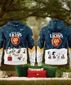 Brisbane Lions Peanuts & Snoopy Speciality Edition For Fans Hoodie Cap