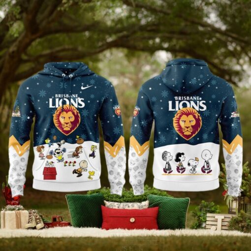 Brisbane Lions Peanuts & Snoopy Speciality Edition For Fans Hoodie Cap
