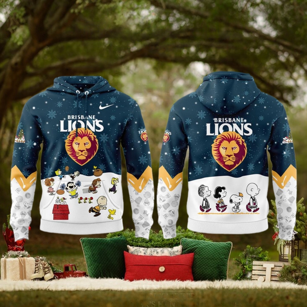 Brisbane Lions Peanuts & Snoopy Speciality Edition For Fans Hoodie Cap Brisbane Lions Peanuts & Snoopy Speciality Edition For Fans Hoodie Cap