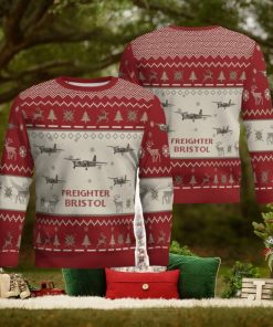 Bristol Freighter Aircraft Red Ugly Chrisrmas Sweater Aircraft Lover Veteran 3D Sweater Winter Gift