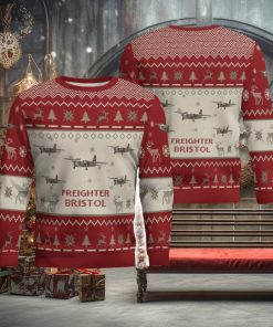 Bristol Freighter Aircraft Red Ugly Chrisrmas Sweater Aircraft Lover Veteran 3D Sweater Winter Gift