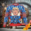 Pantera Fucking Hostile Skeleton With Flame Pattern Knitted Holiday Ugly Christmas Sweater