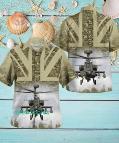 British Army AgustaWestland Apache Aloha Summer Beach Short Sleeve Hawaiian Shirt