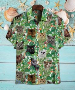 British Shorthair Cat Hawaiian Shirt Cat Memorial Gift