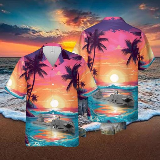 British T class submarine Hawaiian Shirt 3D Printed Aloha Summer Shirt