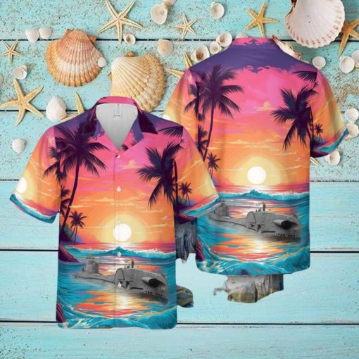 British T class submarine Hawaiian Shirt 3D Printed Aloha Summer Shirt