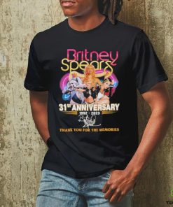 Britney Spears 31st Anniversary 1992 2023 Thank You for the memories signature shirt