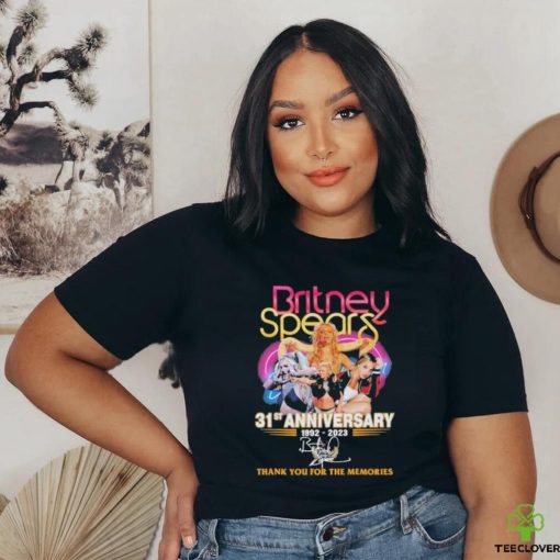 Britney Spears 31st Anniversary 1992 2023 Thank You for the memories signature shirt