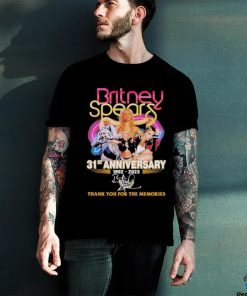 Britney Spears 31st Anniversary 1992 2023 Thank You for the memories signature shirt