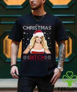 Britney Spears Its Christmas Bitch Knit Pattern Shirt 1 Britney Spears Its Christmas Bitch Knit Pattern Shirt