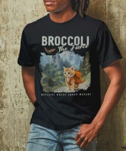 Broccoli the Fierce Quest Fantasy Squad Broccoli Cat T Shirt
