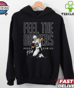 Brock Bowers Las Vegas Raiders feel the Bowers signature shirt