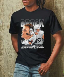 Brock Bowers Las Vegas Raiders player collage shirt