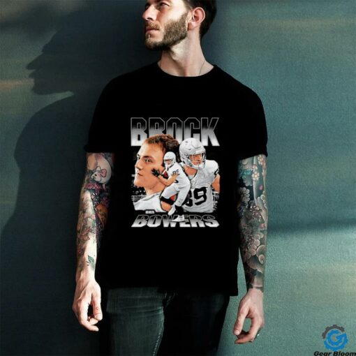 Brock Bowers Las Vegas Raiders player collage shirt