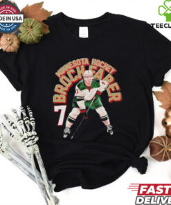 Brock Faber Minnesota Name Arc Hockey shirt