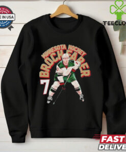 Brock Faber Minnesota Name Arc Hockey shirt