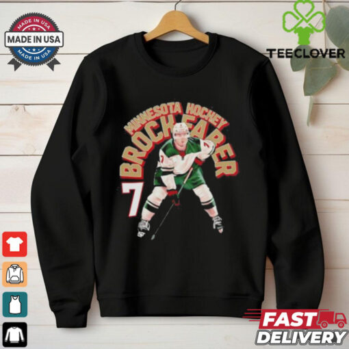 Brock Faber Minnesota Name Arc Hockey shirt
