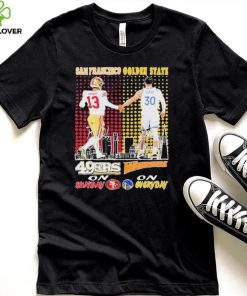 Brock Purdy And Stephen Curry Players San Francisco 49ers On Sunday Golden State Warriors On Everyday Signatures Logo Shirt