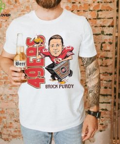 Brock Purdy San Francisco 49ers Homage Caricature Player Tri Blend T Shirt