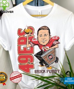 Brock Purdy San Francisco 49ers Homage Caricature Player Tri Blend T Shirt