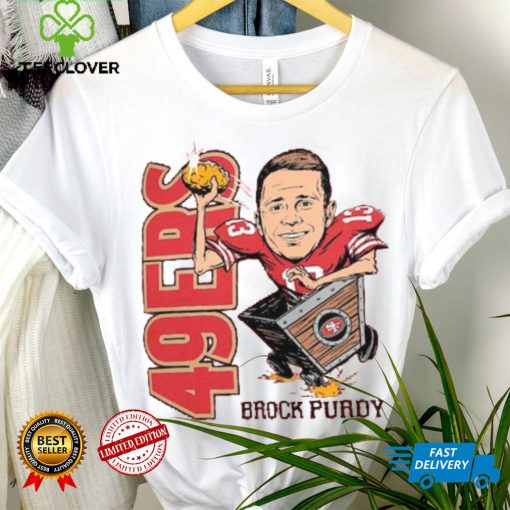 Brock Purdy San Francisco 49ers Homage Caricature Player Tri Blend T Shirt