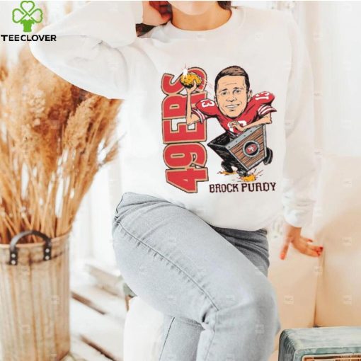 Brock Purdy San Francisco 49ers Homage Caricature Player Tri Blend T Shirt