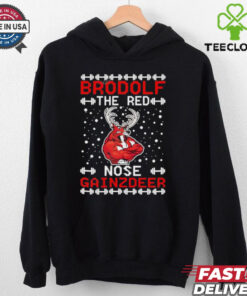 Brodolf The Red Nose Gainzdeer ugly christmas shirt
