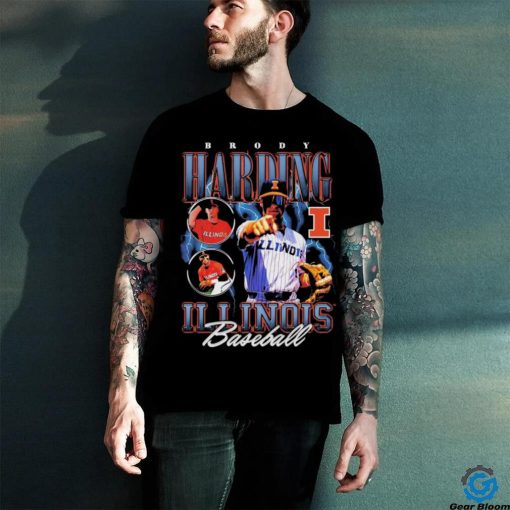 Brody Harding Illinois Baseball Bootleg T shirt