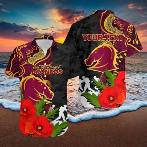 Broncos Day Aboriginal Mix Army Patterns Hawaiian Shirt