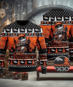 Broncos Jack Skellington Halloween Knitted Ugly Christmas Sweater