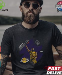 Bronny James Jr. Los Angeles Lakers Stripes Shirt