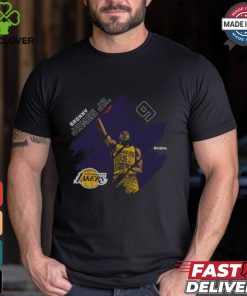 Bronny James Jr. Los Angeles Lakers Stripes Shirt