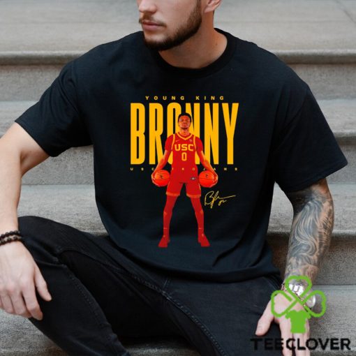 Bronny james usc trojans young king broony signature t hoodie, sweater, longsleeve, shirt v-neck, t-shirt