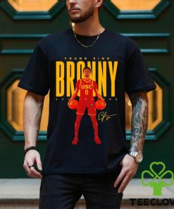 Bronny james usc trojans young king broony signature t hoodie, sweater, longsleeve, shirt v-neck, t-shirt