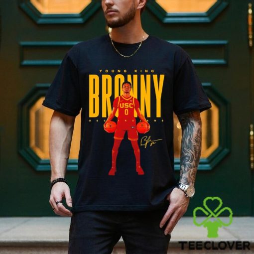 Bronny james usc trojans young king broony signature t hoodie, sweater, longsleeve, shirt v-neck, t-shirt