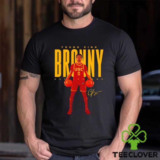 Bronny james usc trojans young king broony signature t hoodie, sweater, longsleeve, shirt v-neck, t-shirt