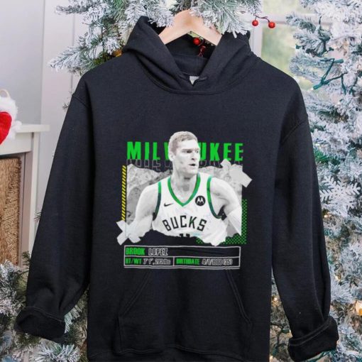 Brook Lopez Milwaukee Bucks basketball player pose paper gift hoodie, sweater, longsleeve, shirt v-neck, t-shirt