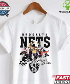 Brooklyn Nets Looney Tunes characters NBA basketball shirt