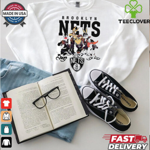 Brooklyn Nets Looney Tunes characters NBA basketball shirt