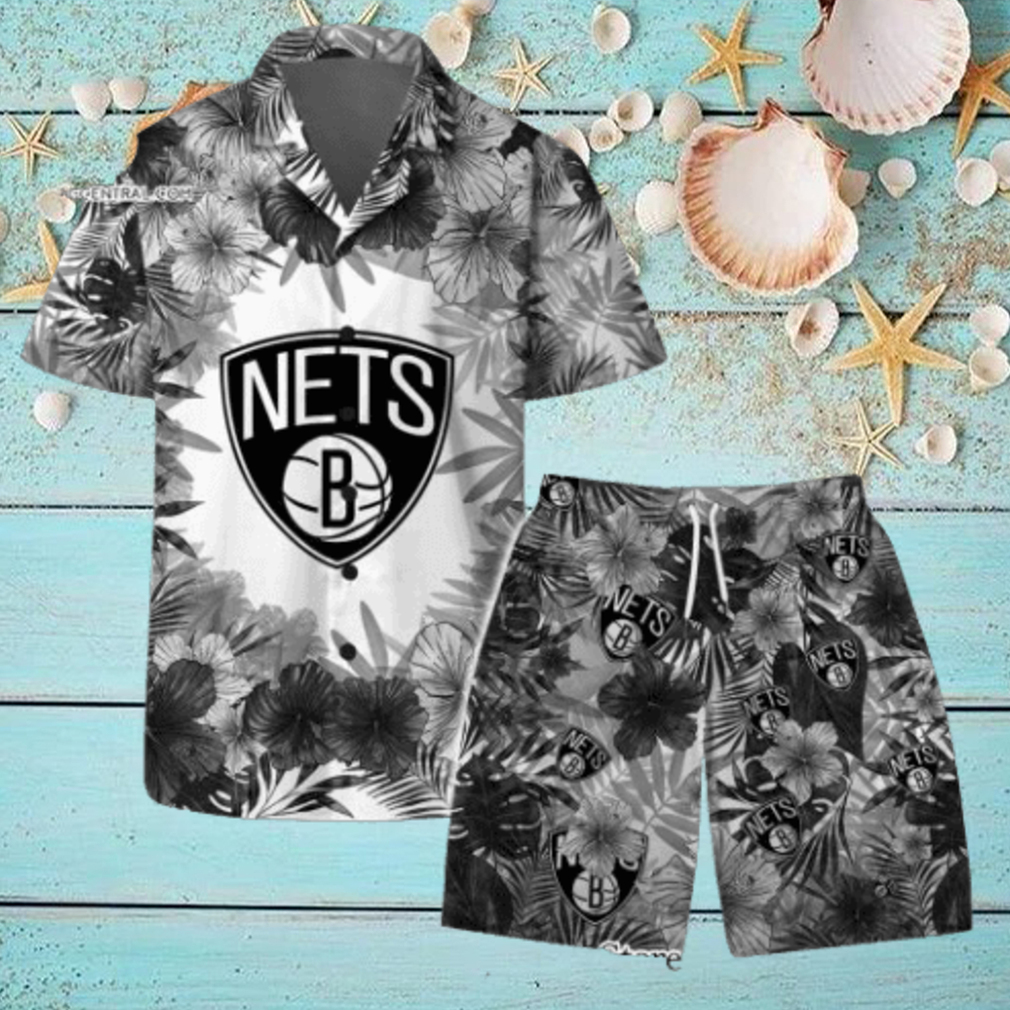Brooklyn Nets National Basketball Association Hawaiian Set Floral Pattern Pattern Brooklyn Nets National Basketball Association Hawaiian Set Floral Pattern Pattern