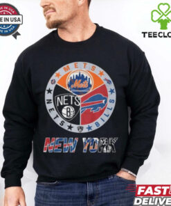 Brooklyn Nets x New York Mets x Buffalo Bills Unisex T Shirt Limited edition
