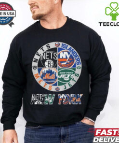 Brooklyn Nets x New York Mets x New York Jets x New York Islanders Unisex T Shirt Limited Edition