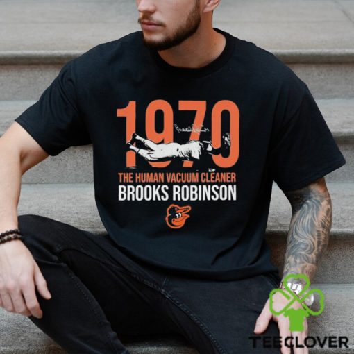 Brooks Robinson Baltimore Orioles 1970 The Human Vacuum Cleaner Signature Shirt