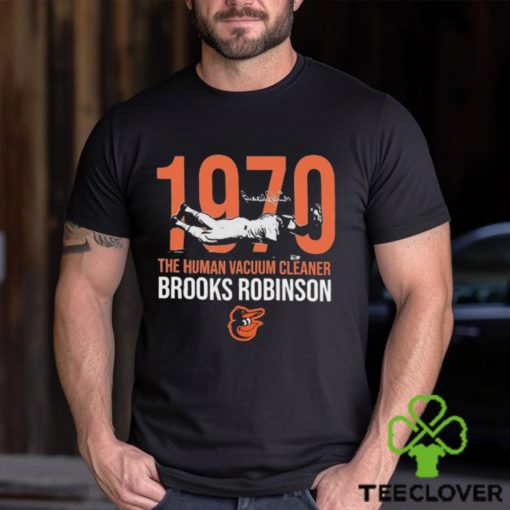 Brooks Robinson Baltimore Orioles 1970 The Human Vacuum Cleaner Signature Shirt