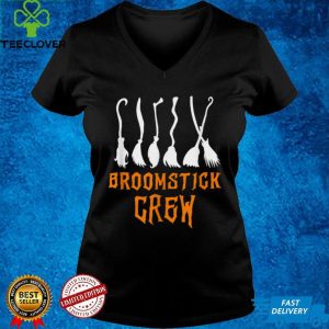 Broomstick Crew Funny Witch Broom Simple Halloween Costume T Shirt