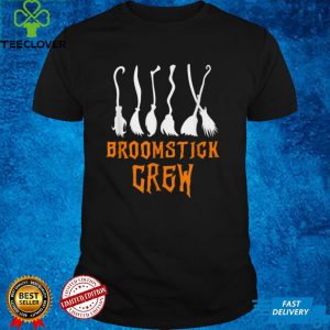 Broomstick Crew Funny Witch Broom Simple Halloween Costume T Shirt