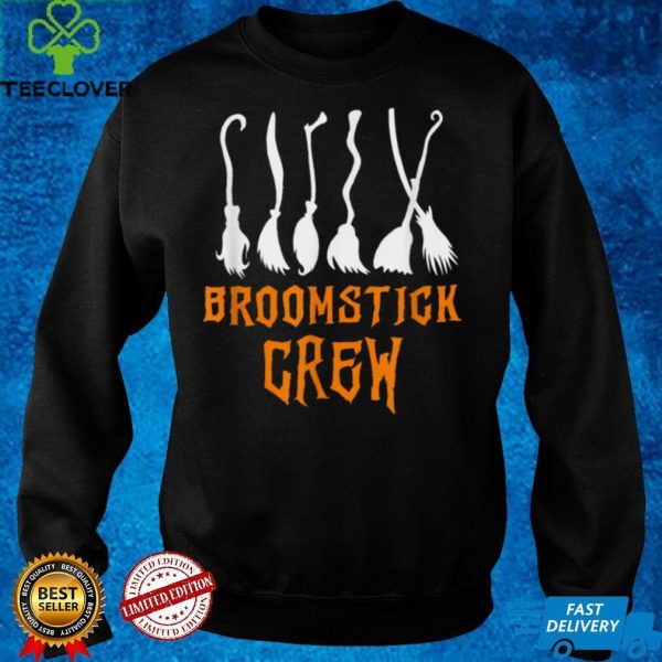 Broomstick Crew Funny Witch Broom Simple Halloween Costume T Shirt