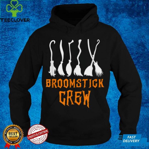 Broomstick Crew Funny Witch Broom Simple Halloween Costume T Shirt