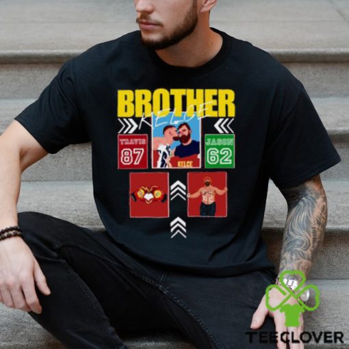 Brother Jason Kelce x Travis Kelce American football center his entire T Shirt