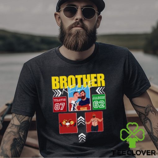 Brother Jason Kelce x Travis Kelce American football center his entire T Shirt